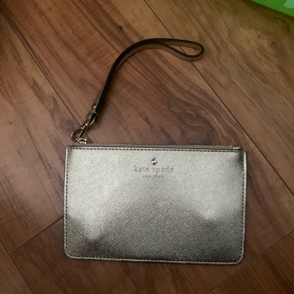 Kate Spade Shimmery Gold Wristlet - Picture 1 of 4